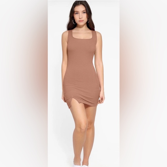 Popilush Dresses & Skirts - Popilush Shapewear Modal Sculpting Mini Tank Dress